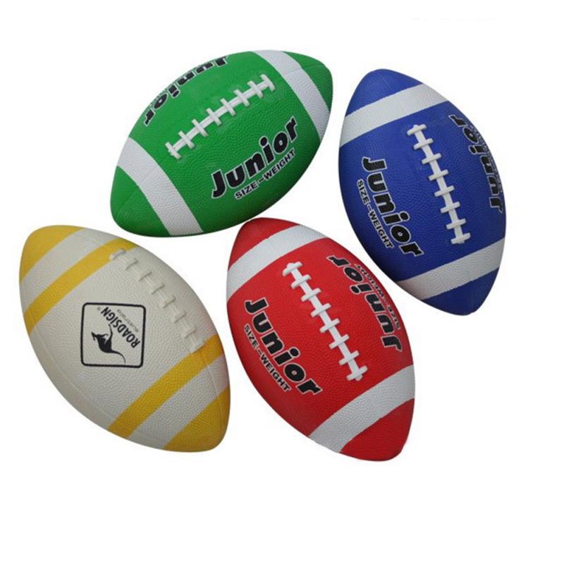 American Size 3 Durable Training Playing Rubber Rugby Ball Football Color Random Christmas Gifts