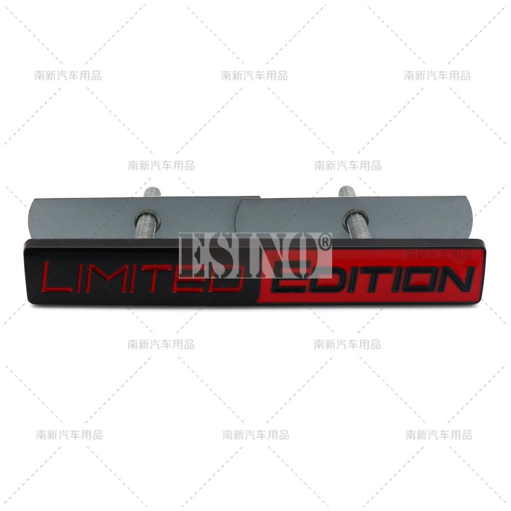 Car Styling 3D Limted Edition Decorative Metal Grill Emblem Rear Trunk Badge Fender Sticker Body Decal Car Accessories