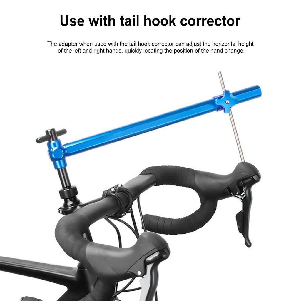 Outil de mesure d'angle de levier de vitesse de vélo en alliage d'aluminium Adaptateur de précision Jauge de patte de dérailleur Extension pour guidon Cyclisme