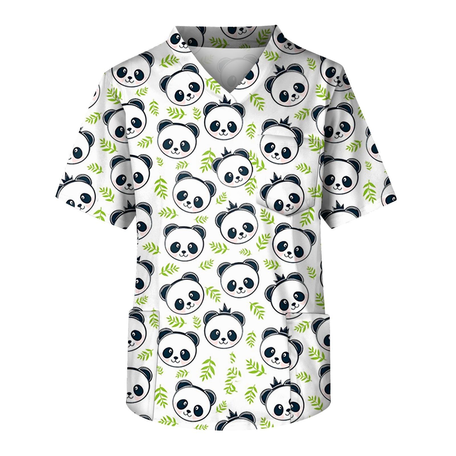 

Мужская рабочая блузка с короткими рукавами и v-образным вырезом с принтом, топ с нагрудным карманом XXXXL зелёный