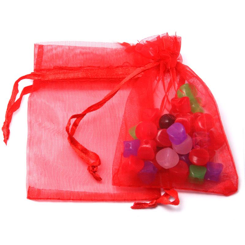 Top Sale 10pcs 7x9/9x12cm Drawstring Organza Jewelry Packaging Display Jewelry Pouches For DIY Jewelry Wedding Gift Beads Bags