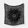 Twill Silk Scarf Woman Cashew Painting Square Scarves Wraps Bandana Small Hijab Silk Foulards Tie Headband Neckerchief 53CM