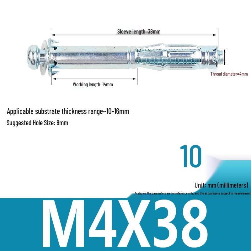 Plastic Petal Nut Expansion Screw for Hollow Sheet Metal - Fixed Lantern Rivet Expansion Bolt