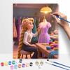 Disney Oil Painting Hand Painting Coloring Painting Handmade Diy Home Decoration Gift Sewing Princess Dress Atelier Style