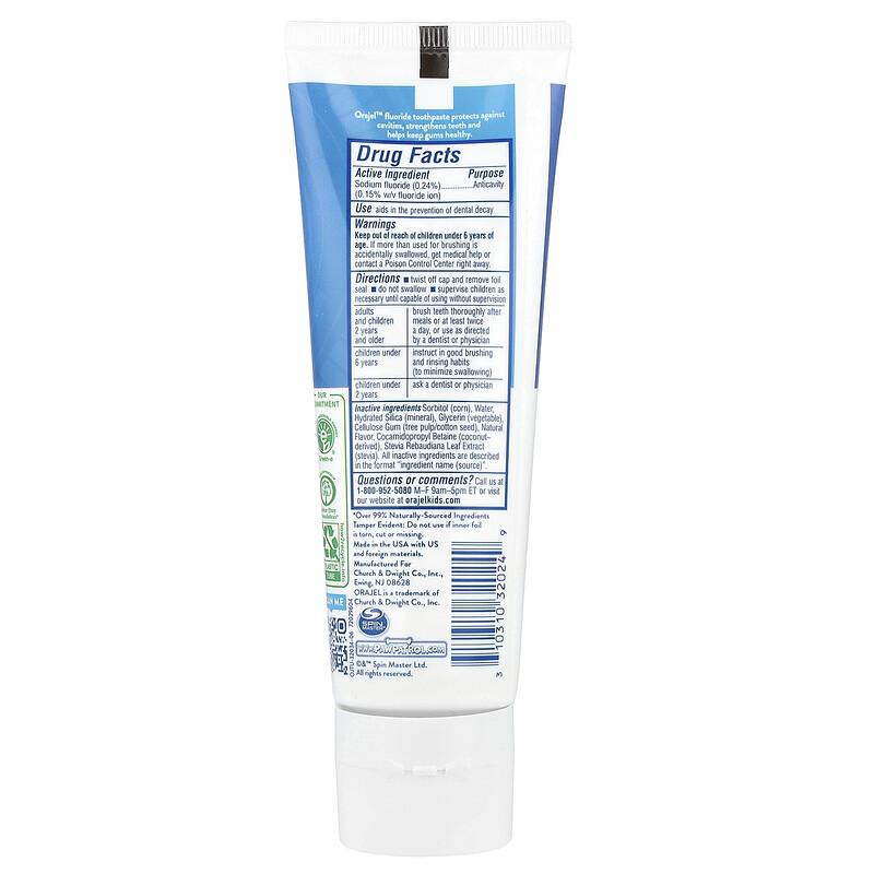 Kids, Paw Patrol™ Anticavity Fluoride Toothpaste, 2-10 Years, Natural Fruity Bubble, 4.2 Oz (119 G)