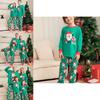 Festive Christmas Family Pajama Set Adorable Santa Print Soft Fabric For Everyone