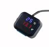 Digital Motorcycle Voltmeter Thermometer Temp Voltage Gauge Blue Red LED Display
