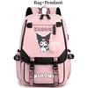 Kuromi Student Backpack With Usb Charging Port For Casual Travel And School Use