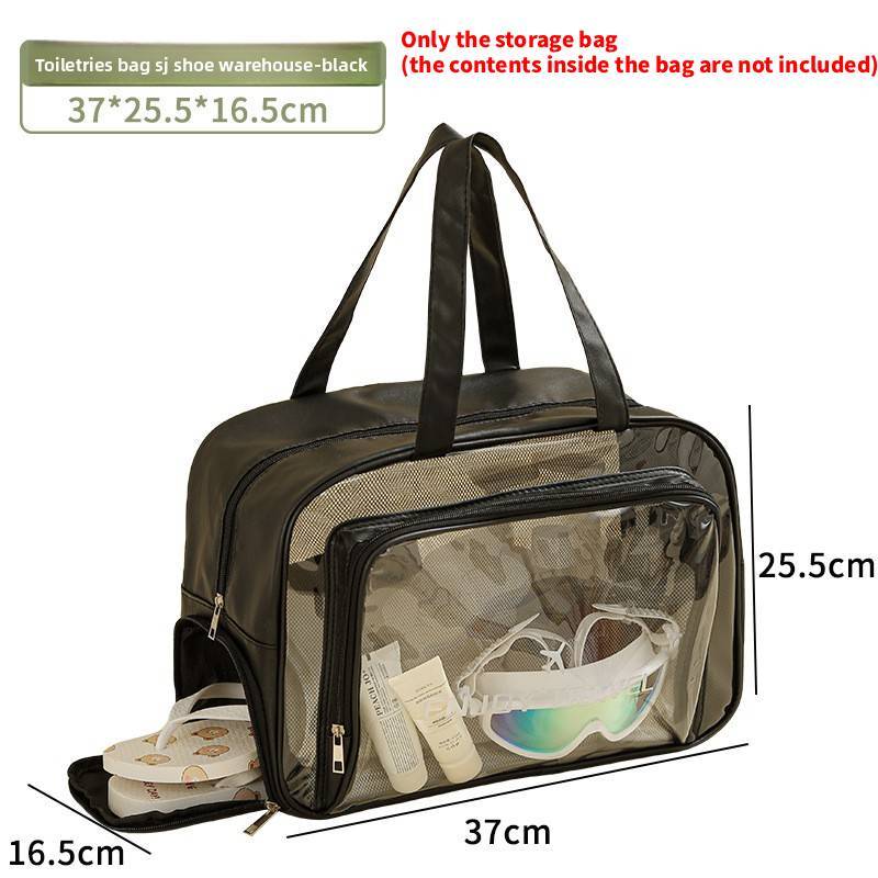 Waterproof Travel Toiletry Bag With Zipper Design For Gym And Vacation Use
