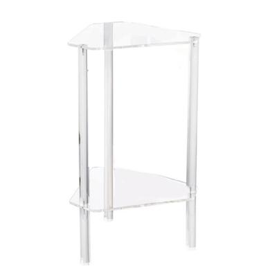 Acrylic Table with Clear Top Elegant Living Room Furniture Transparent Storage Rack for Office or Residential Use