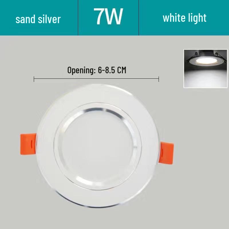5W Dimmable Ceiling Downlight with 3-Color Settings