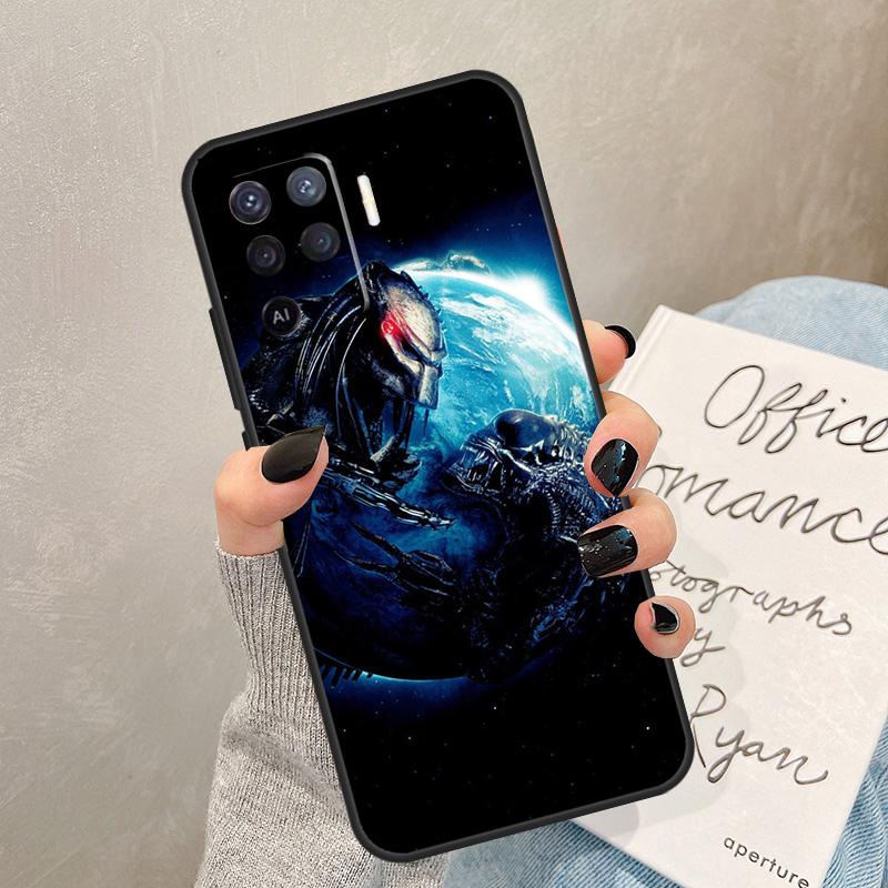 Alien Vs Predator Case For Oppo A54 A74 A94 A17 A57 A77 A76 A16 A96 A18 A60 A80 A40 A38 A58 A78 A98 A15 A5 Pro