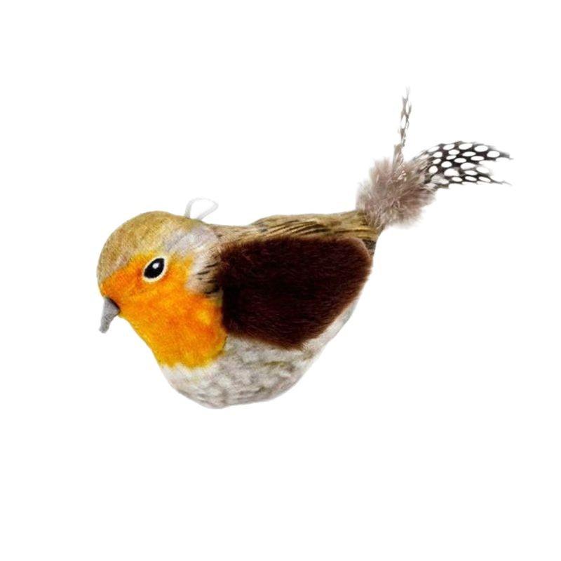 Self-Swinging Cat Toy: Feathered Bird Stick for Bite-Resistant, Interactive Play. Ideal for Kitten Amusement.