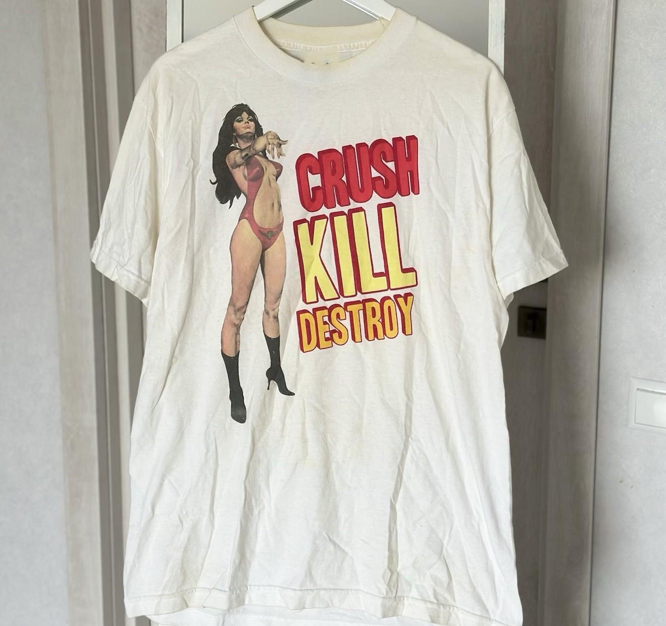 Crush Kill Destroy VAMPIRELLA Graphic T Shirt Unisex White S-5XL 1V1130 M