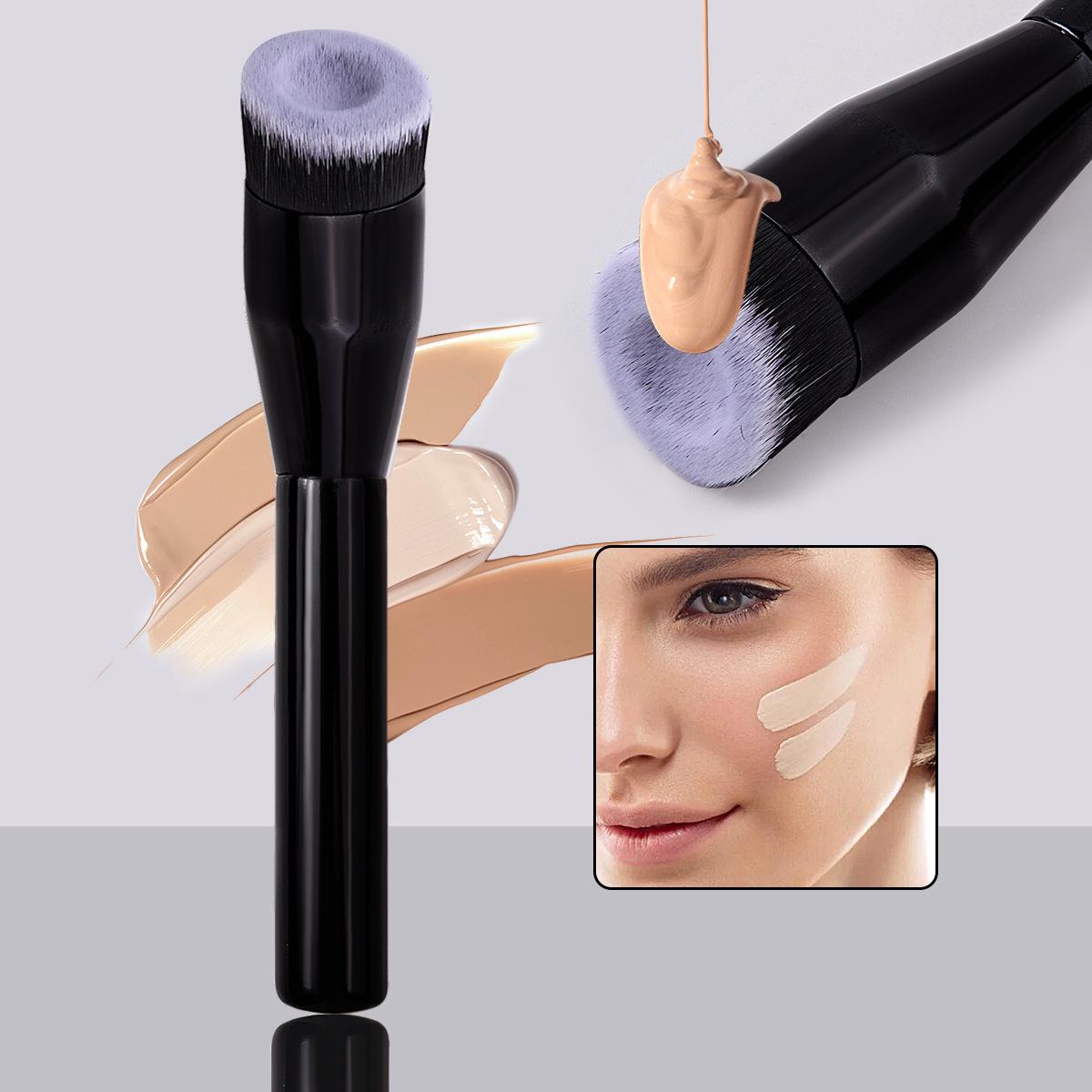 

Single Makeup Brush - Soft Flat-Head Concealer Brush with Seamless Fiber Bristles