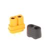 5Pcs Black Yellow Xt60Be-M Male Bullet Connector Wire Cable Plug Waterproof Cover For Rc Fpv Charger Battery Motor Esc