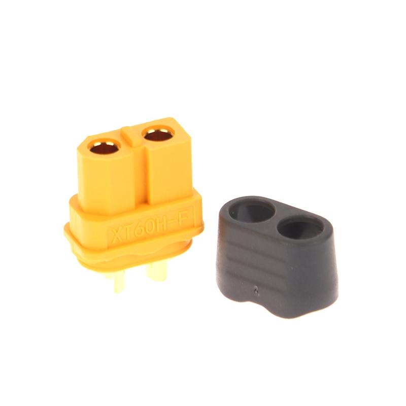 5Pcs Black Yellow Xt60Be-M Male Bullet Connector Wire Cable Plug Waterproof Cover For Rc Fpv Charger Battery Motor Esc