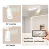 Plafonnier LED - NETTLIFE - GU10 - 10W - 3000K - Blanc métal 24 cm