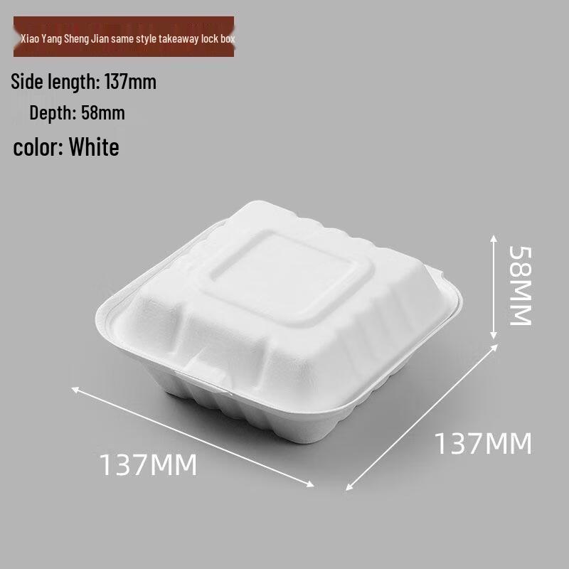 

JingJingRS Disposable Pulp Takeout Food Boxes