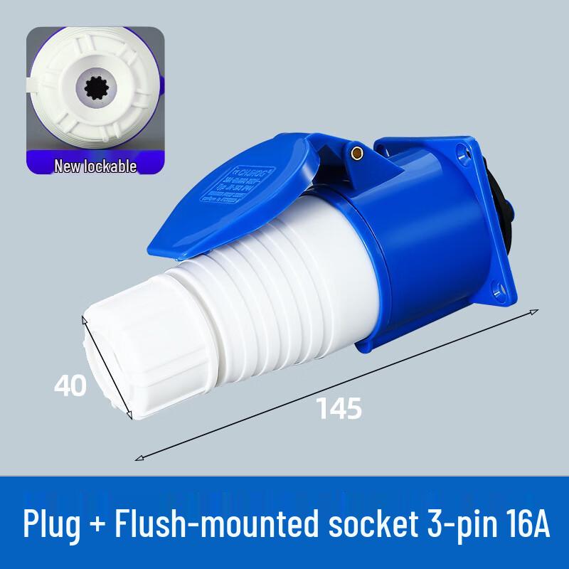 

Heavy Duty Industrial Waterproof Aviation Socket Kit