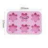 6 Shape Christmas Snowflake Silicone Cake Soap Mold DIY Handmade Pudding Chocolates Candle Mold