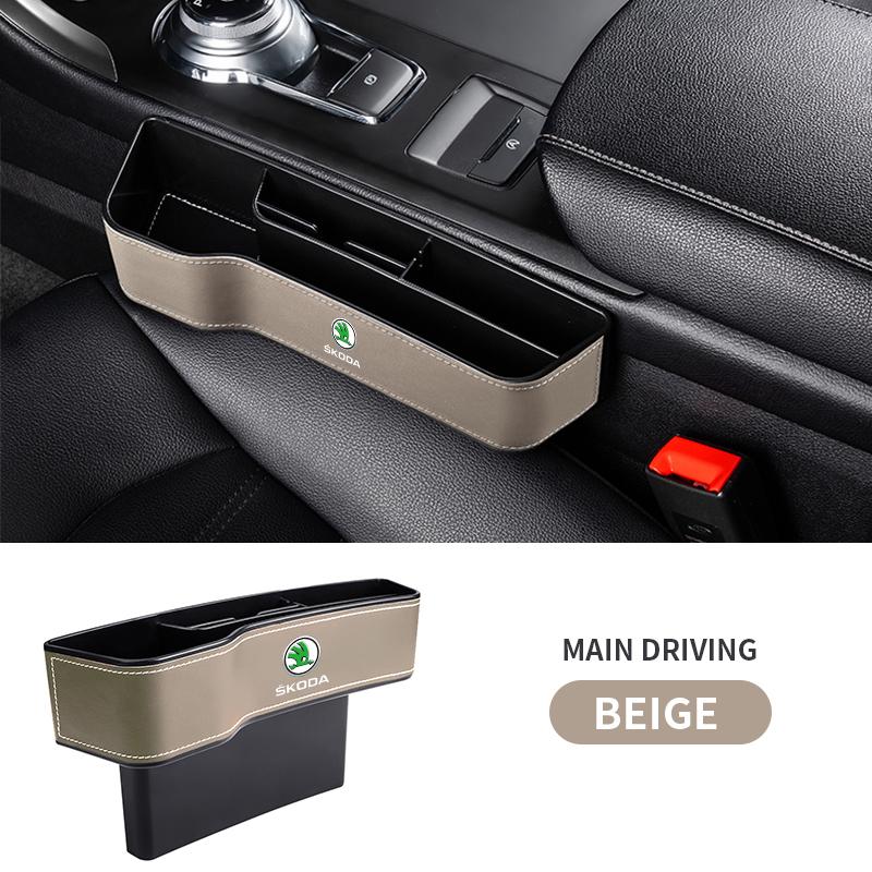 

2025 New Multifunctional Organizer Car Front Seat Crevice Storage Box For Skoda Rapid Octavia A2 A4 A5 A7 Yeti Karoq Fabia Kodia