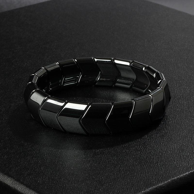 Fashion Wave Hematite Magnetic Bracelet Men Original Beaded Hematite Energy Bracelets for Women Positive Energy Jewelry Pulsera
