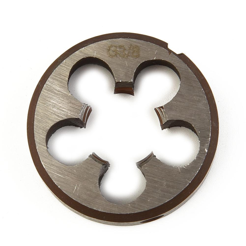 Right Hand Thread Die HSS Pipe Threads Round Dies BSP 1/8 1/4 3/8 1/2 3/4 Size Metal Thread Tool Metric Thread Die