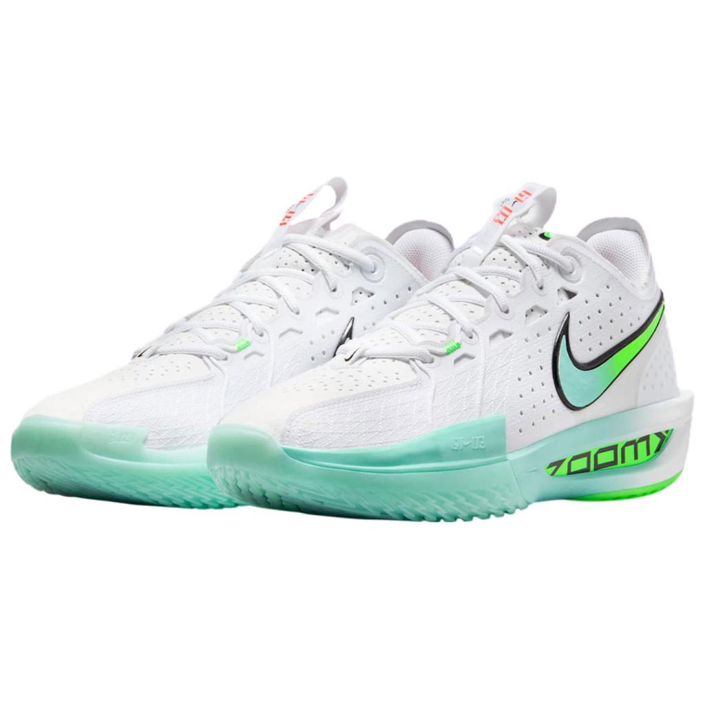 Nike Unisex tenisky Air Zoom GT Cut 3 Bleached Turquoise Bílá Green-Strike Černá DV2913-107