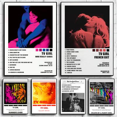 80-ųjų Retro TV Merginų Plakatai Rokas Dainininkė Estetika Muzikos Albumas Pirmosios meilės Nuotraukos Kambariui Drobė Tapyba Sienų Menas Namų dekoras