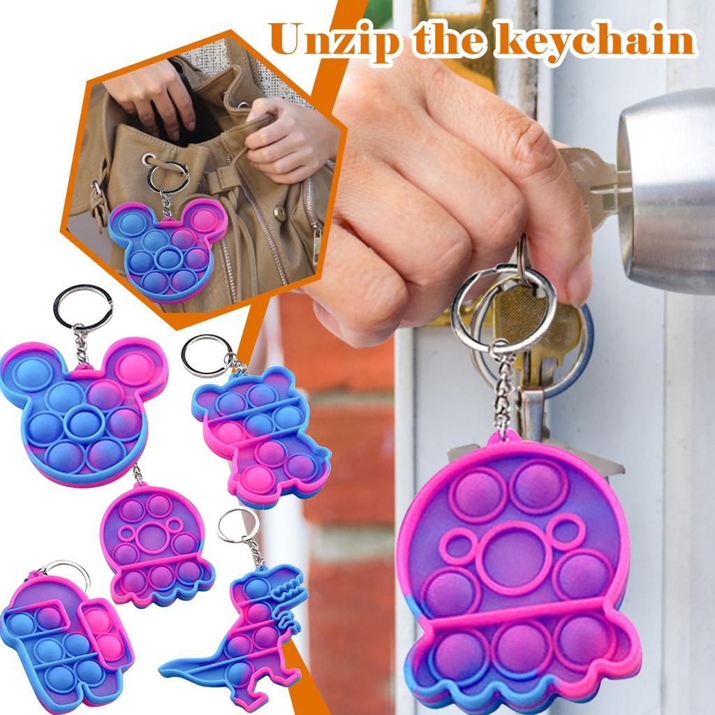 5pc Silicone Sensory Decompression Desktop Puzzle Decompression Toy