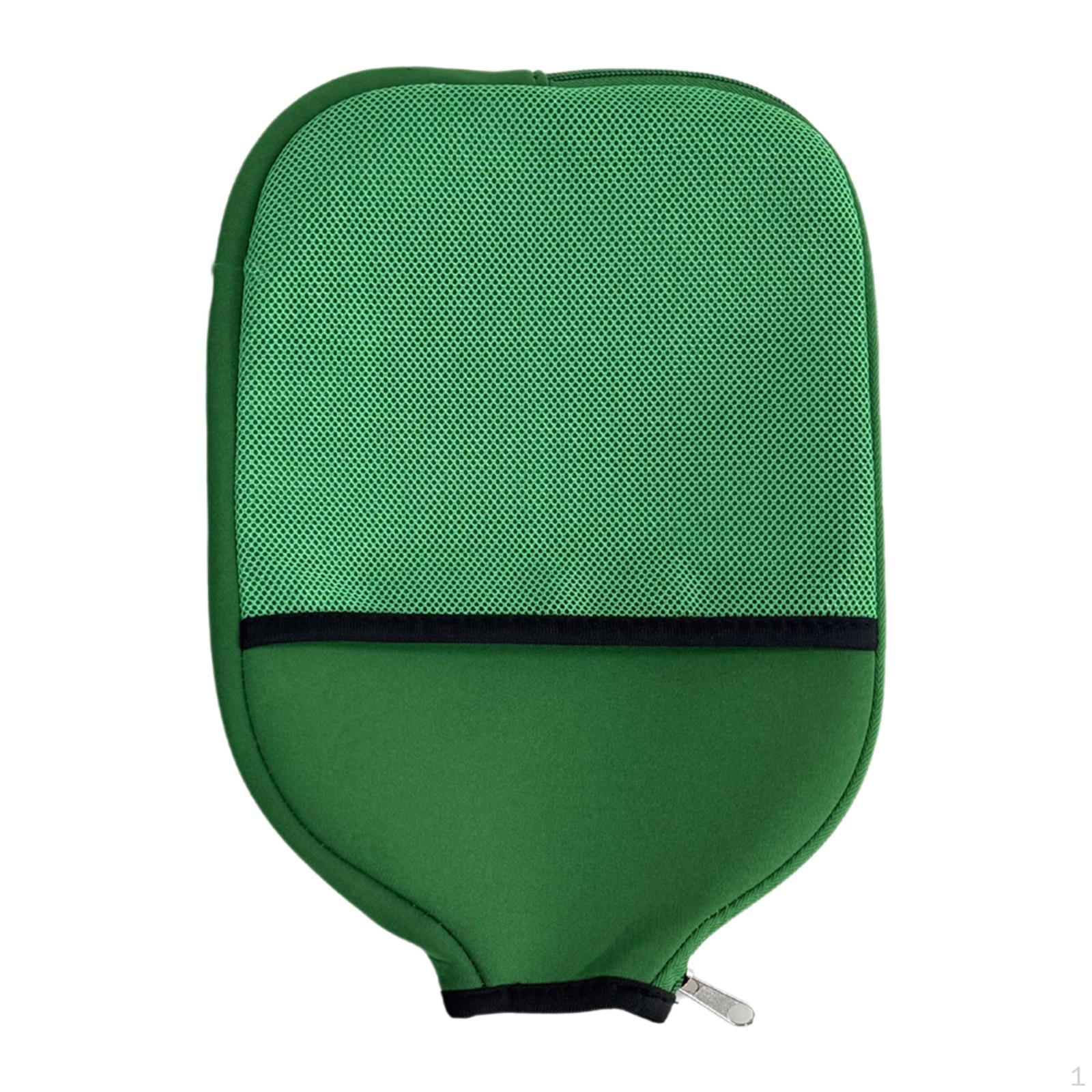 

Чехол для ракетки Pickleball Paddle из неопрена защитит вашу застежку-молнию зелёный
