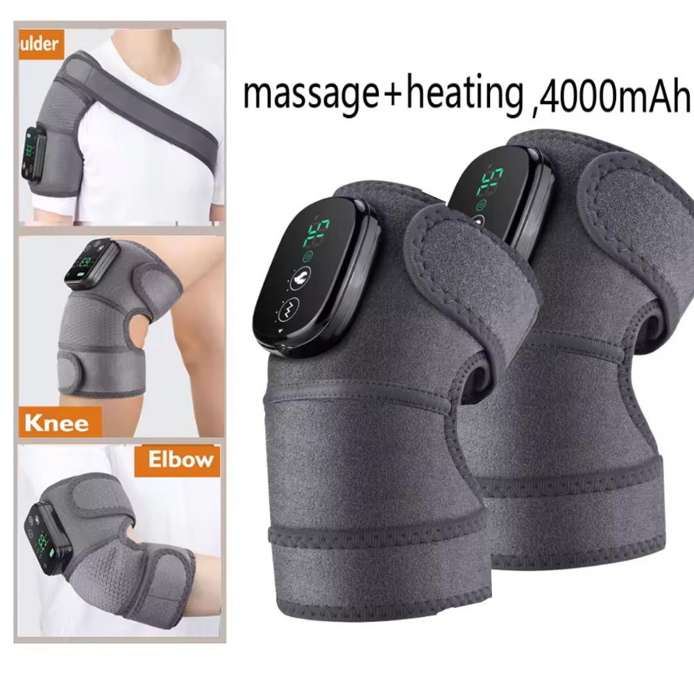 Massageador Multifuncional de Pernas Joelhos Aquecimento Articular Massagem Vibratória Suporte de Cotovelo Ombro Almofada Térmica Massageadora para Joelhos