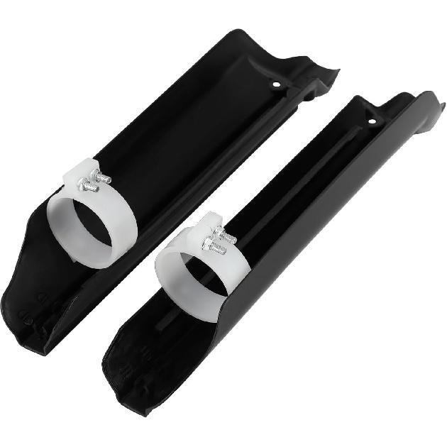 Front Fork Guard Cover for Hawk 250,PP Plastic Shock Absorber Protector Boot for Hawk 250-Black