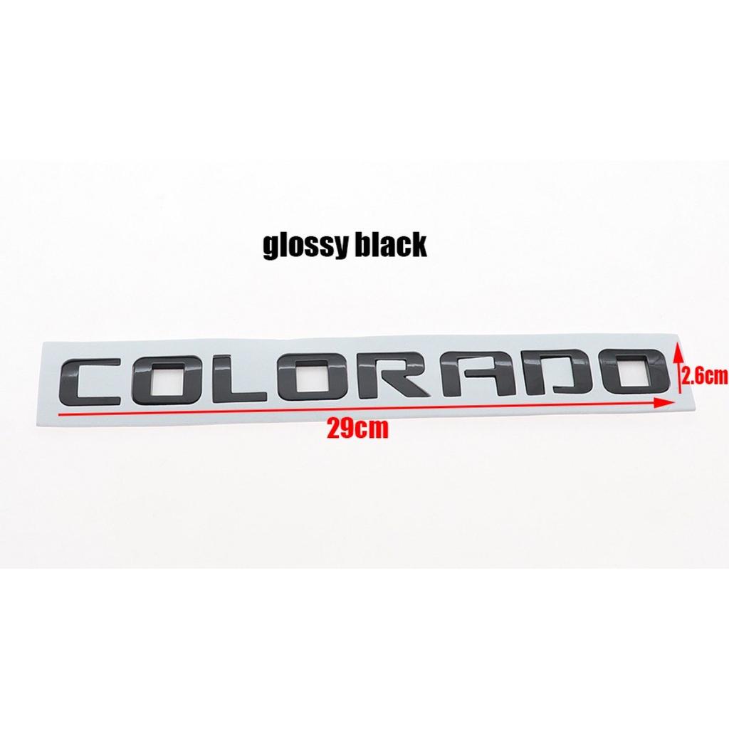 Adesivo Emblema Lettere COLORADO 3D in ABS per Parafango Laterale Decalcomania Accessori Esterni Auto di Alta Qualità