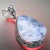 Dendrite Opal Gemstone Handmade 925 Sterling Silver Jewelry Pendant 2.17" AH-847