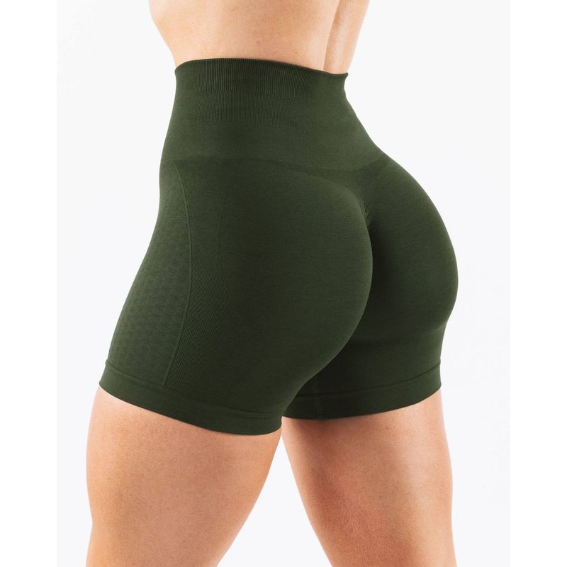 European and American Seamless Peach Butt-Lifting Sports Shorts for Women, Fitness Tight-Fitting Three-Quarter Pants, Summer Alpha Fitness Pants