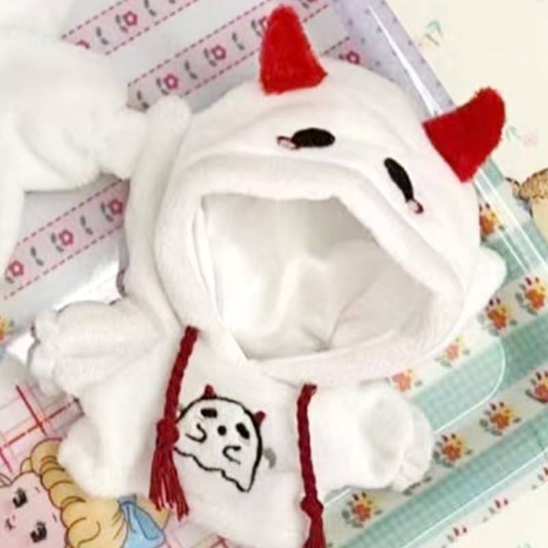 White Ghost Plush Costume for 10cm Plush Toys by g.triger [Parallel Import]