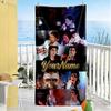 Michael Jackson Personalized Text Beach Towel Quick-Dry Soft Microfiber Ideal for Travel Outdoor Swim Pool Yoga Surf Camping Hiking Gym Gift Holiday