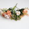 Pfingstrosen Rose Künstliche Blumen Herbst Gefälschte Pfingstrose Seide Hortensien Blumenstrauß Hochzeitsarrangements Floral für Heimdekoration