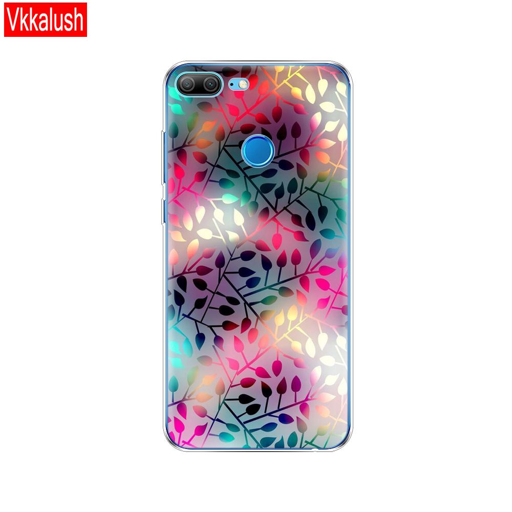 Hülle Handyhülle für Huawei Honor 9 Lite weiches TPU Silikon Rückseite 360 Vollschutz Druck transparent Coque Shell