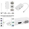 Mini Dp To Hdmi Dvi Vga 3in1 Adapter With Chipset For Macbook Pro Air Multi Monitor Setup