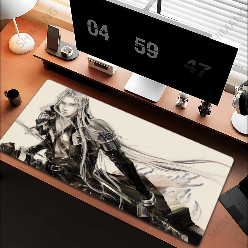 pc Sephiroth Magic Large Gaming Mouse Pad UltraSmooth NonSlip Rubber Base Desk Mat with Stitched Edges for Office Home