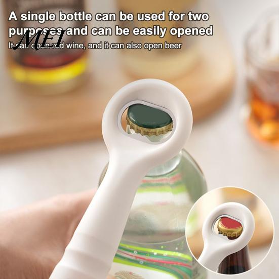 Kitchen Accessories for Dining Table Air Pressure Wine Bottle Opener, with Stainless Steel Spiral And Ergonomic Handle, Opener Red White 2 in
