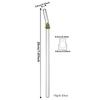 2Pcs Christmas Reusable High Borosilicate Glass Drinking Straws Set Set with 1Pc Brush Milk Shake Coffee Cocktail Straw Bar