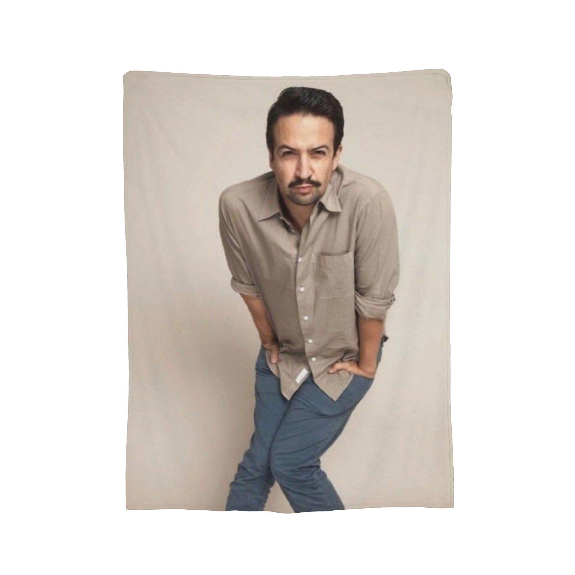 Quirky Lin Manuel Miranda Blanket Fleece  Winter  Breathable Lightweight Thin Throw Blankets for Bedding Bedroom Quilt 30x40in