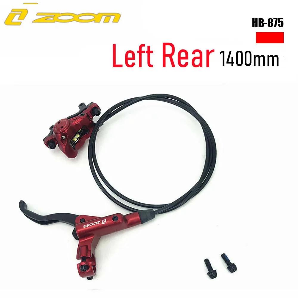 ZOOM HB875 MTB Bike Hydraulic Disc Brake Set 800/1400mm Left Front/Right Rear Mountain Bicycle Oil Pressure