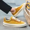 2025 Spring New Shoes for Men Canvas Casual Shoes Fashion Color Flat Skateboard Shoes Youth Cool Lace-up Sneaker