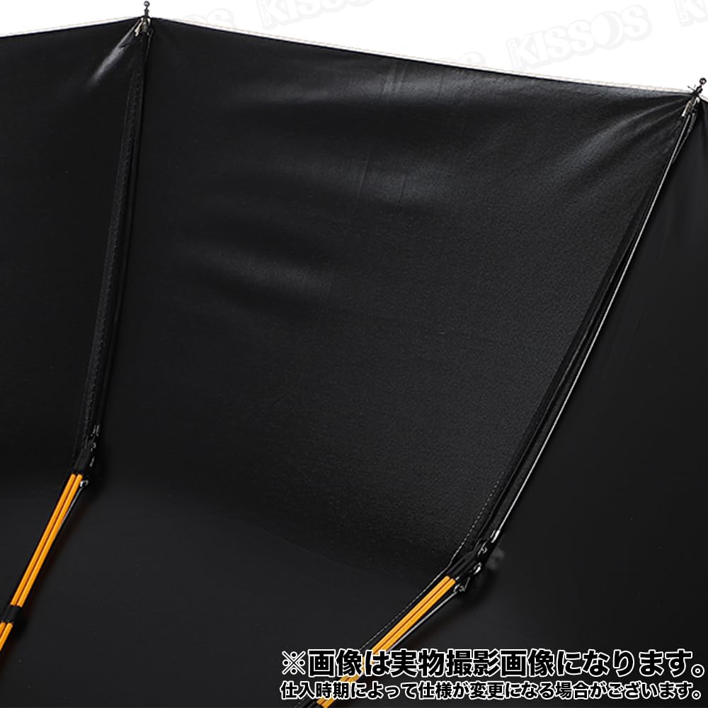 Faltbarer Regenschirm, Ein-Knopf-Öffnung, Sonnenschirm, UV-Schutz, Regenschirm, 12 Schirmrippen, Große Größe, Tragbar, Sonnenschutz (Hell beige)