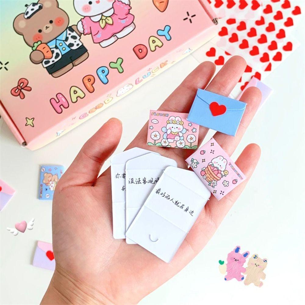 DIY Surprise Gifts Mini Love Letter Cards Set Love Envelop Set  Boyfriend Girlfriend